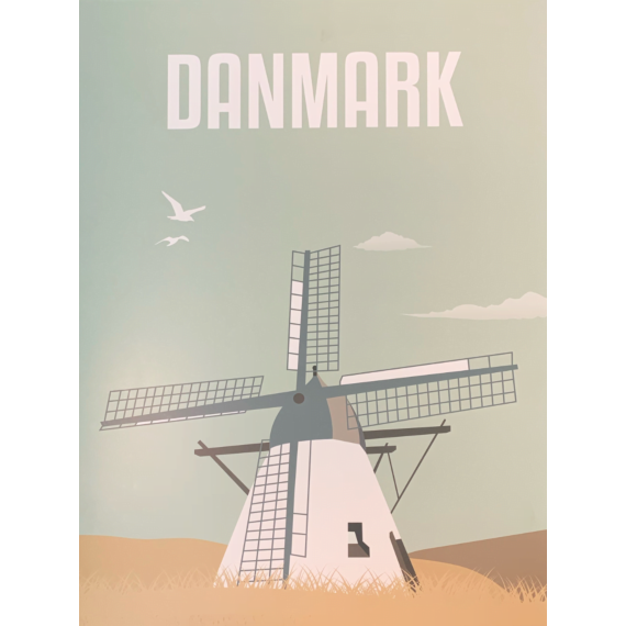 Plakat, Danmark - Mølle 